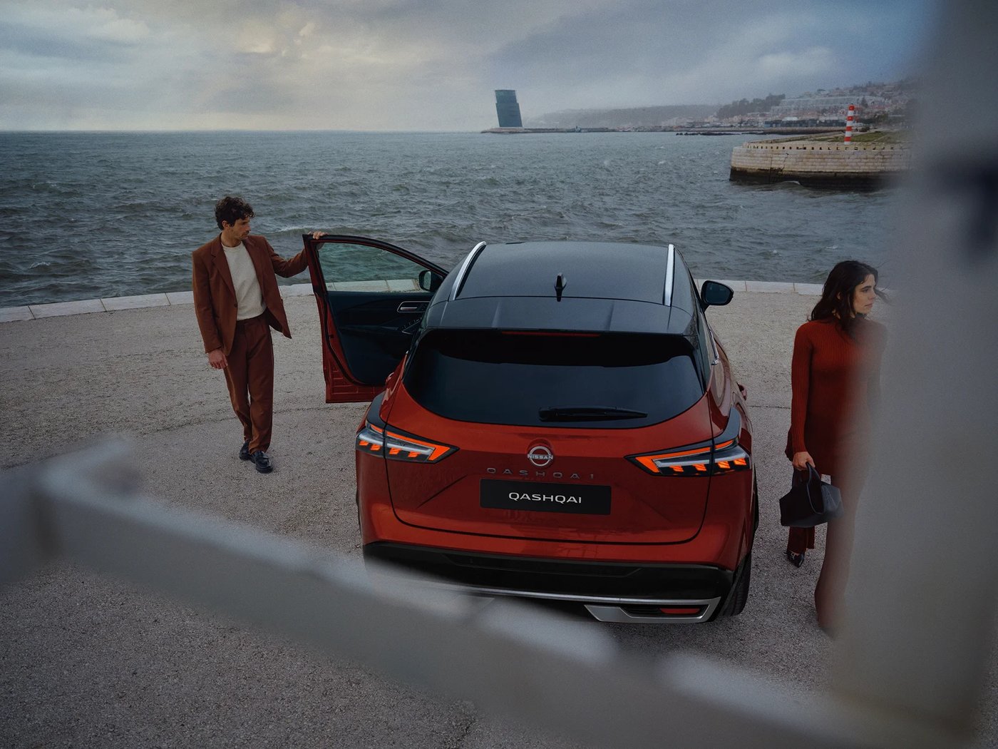 Nissan Qashqai на побережье